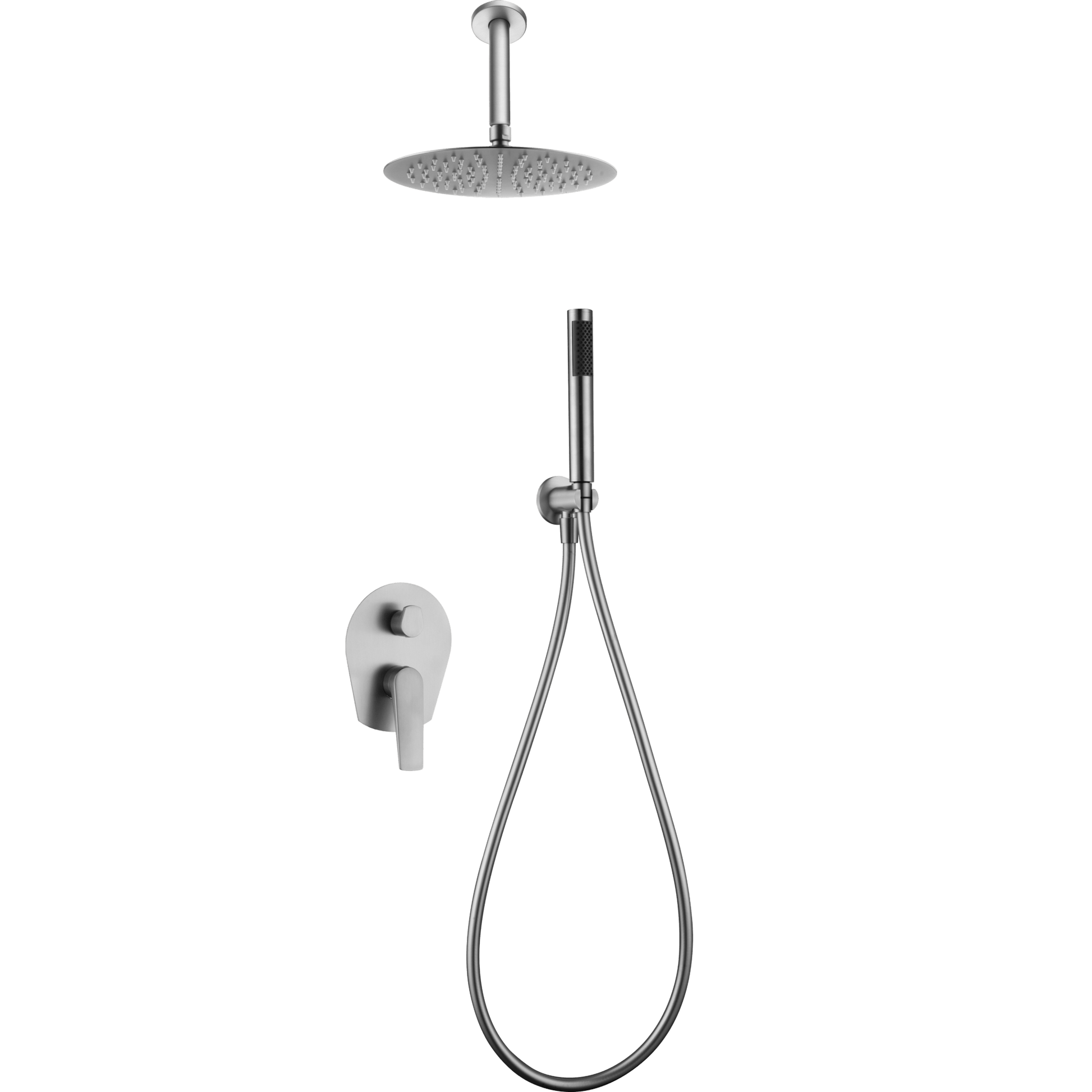 Imex - Conjunto ducha monomando empotrado Paros acero S.316 - BricoandPool