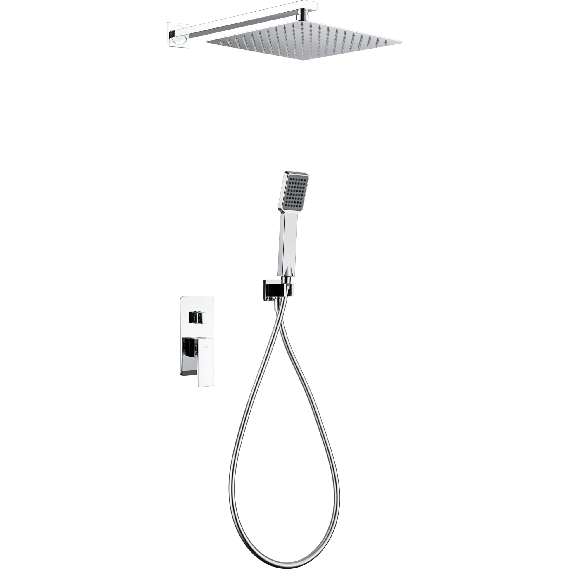 Imex - Conjunto ducha monomando empotrado Pisa - BricoandPool