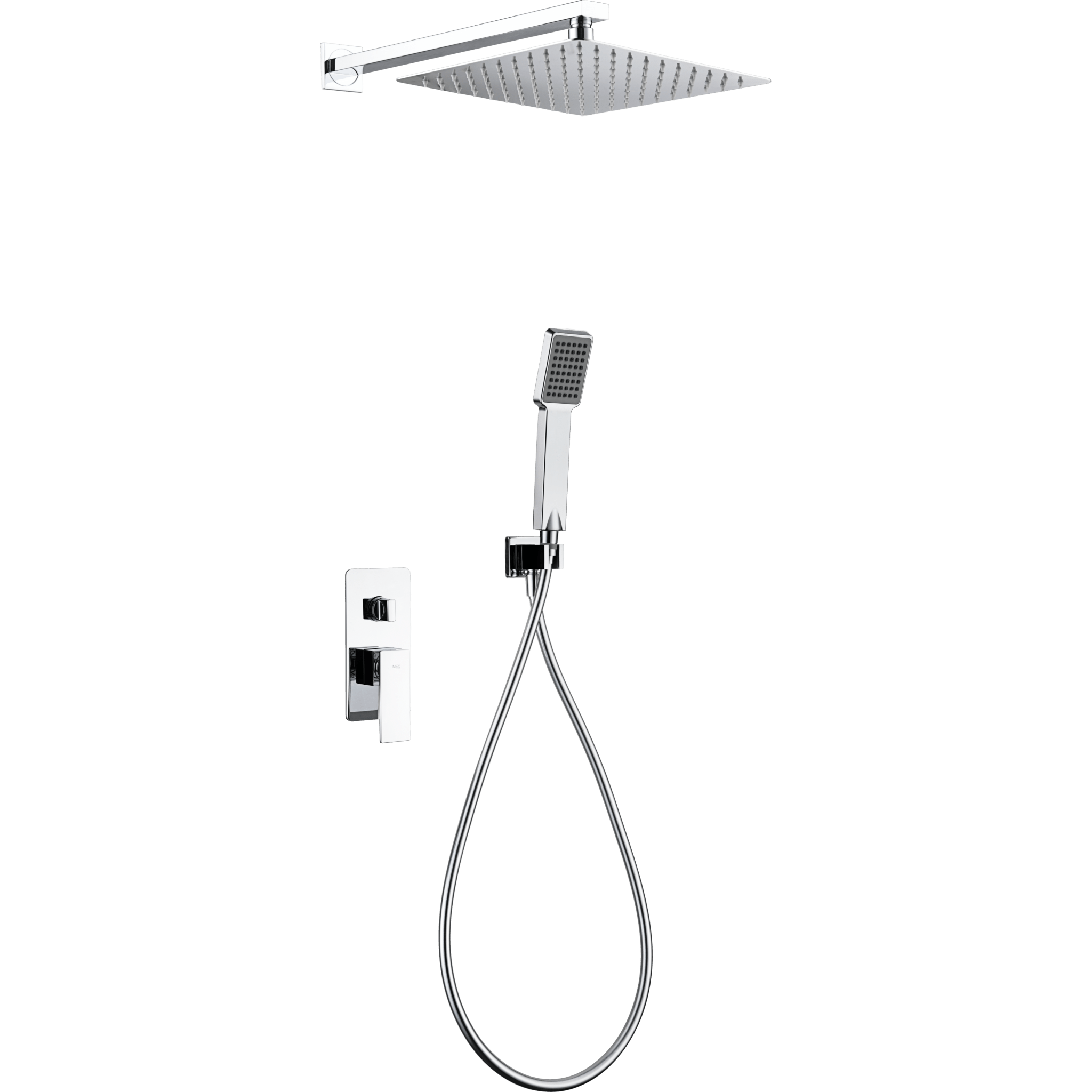 Imex - Conjunto ducha monomando empotrado Pisa - BricoandPool