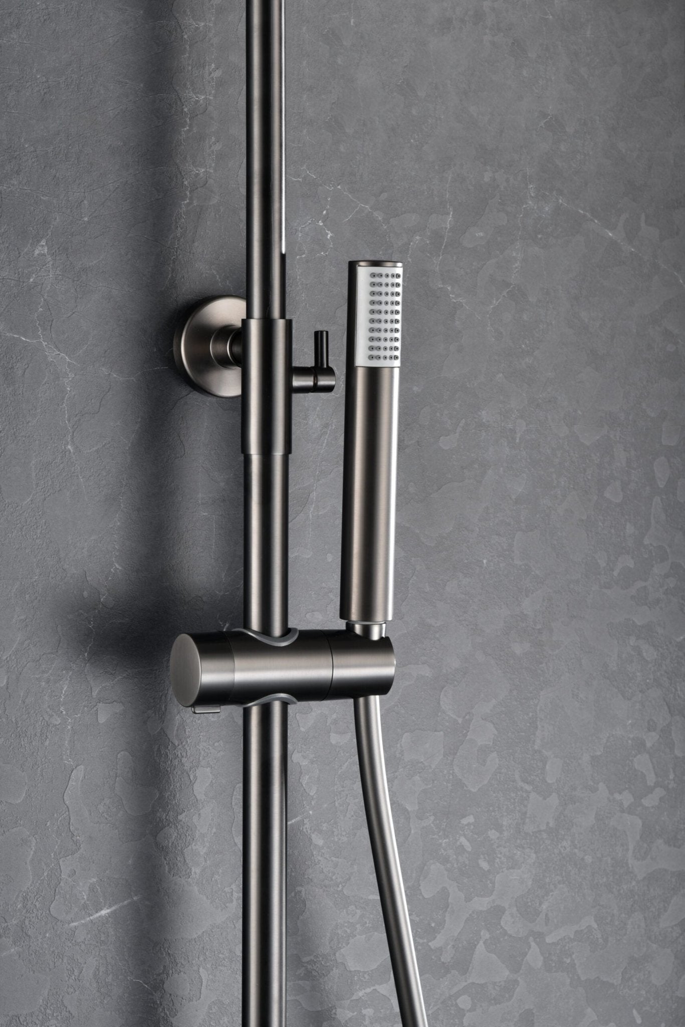 Imex - Conjunto ducha monomando Monza black gun metal - BricoandPool