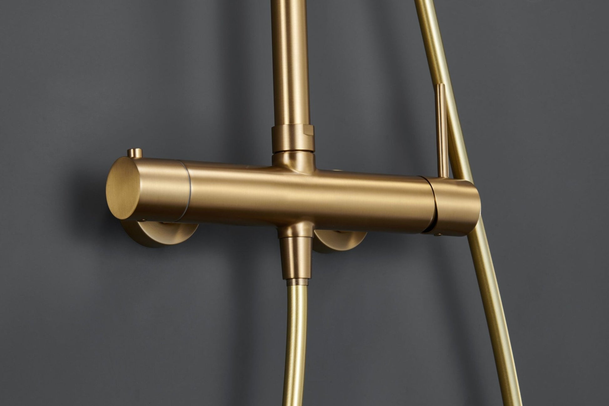 Imex - Conjunto ducha monomando Monza oro cepillado - BricoandPool