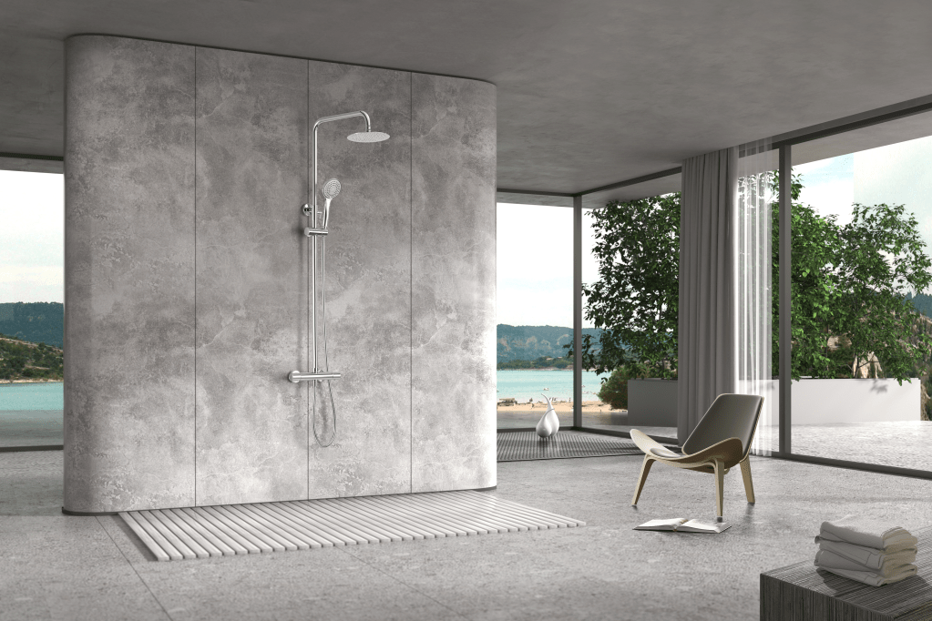 Imex - Conjunto ducha termostático Eco - Kent - BricoandPool