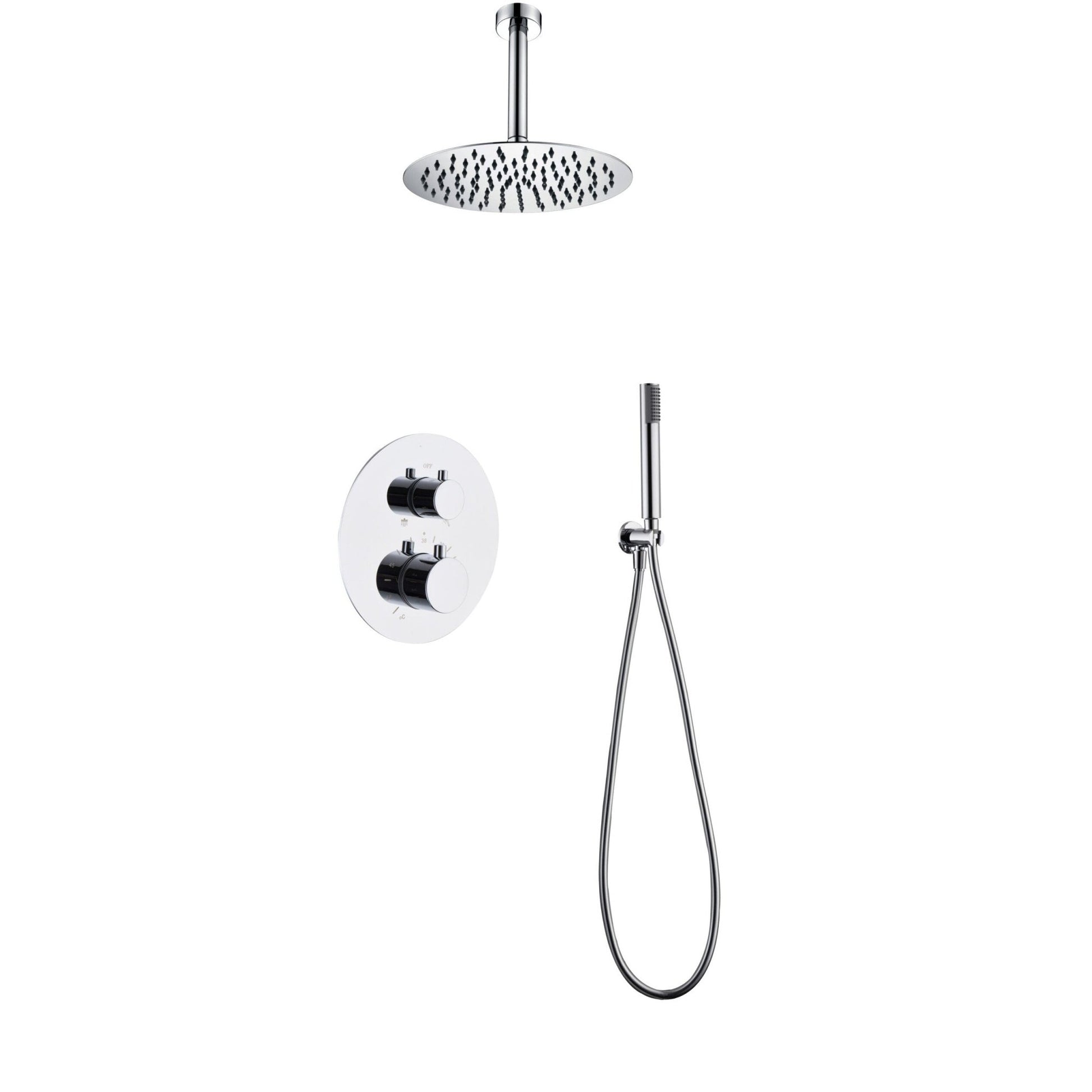 Imex - Conjunto ducha termostatico empotrado T’voli - BricoandPool