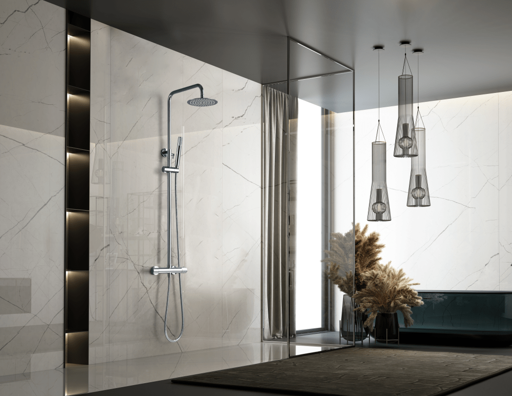 Imex - Conjunto ducha termostático Génova - BricoandPool