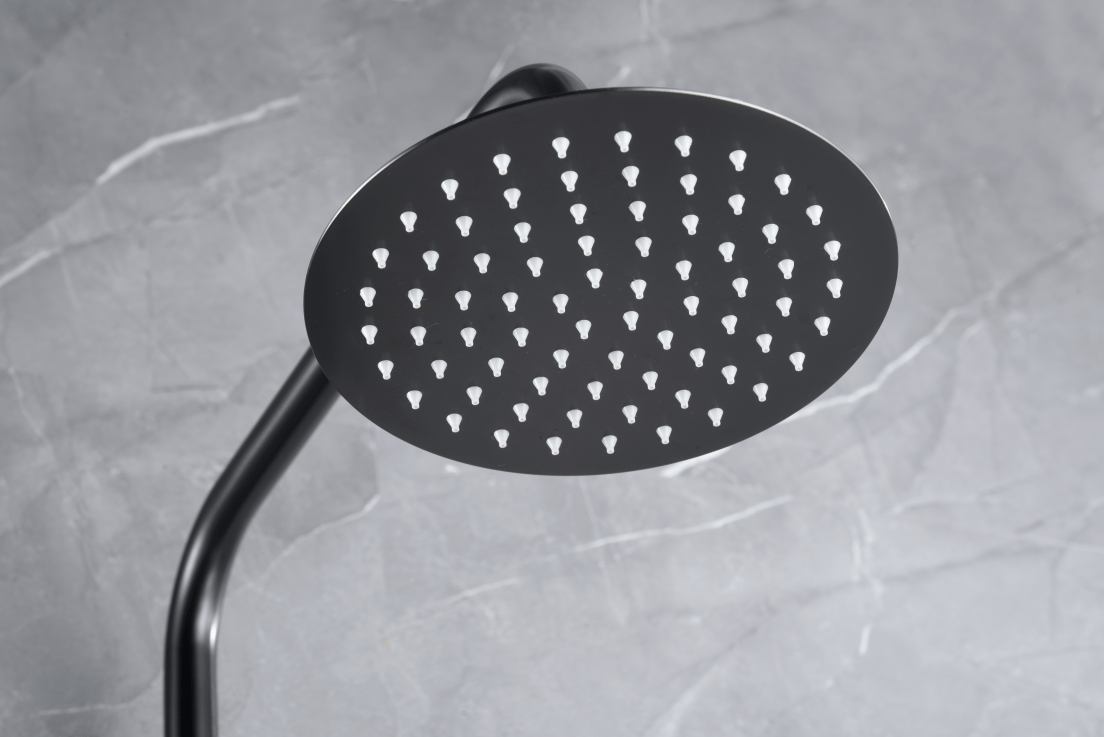 Imex - Conjunto ducha termostático Génova black gun metal - BricoandPool