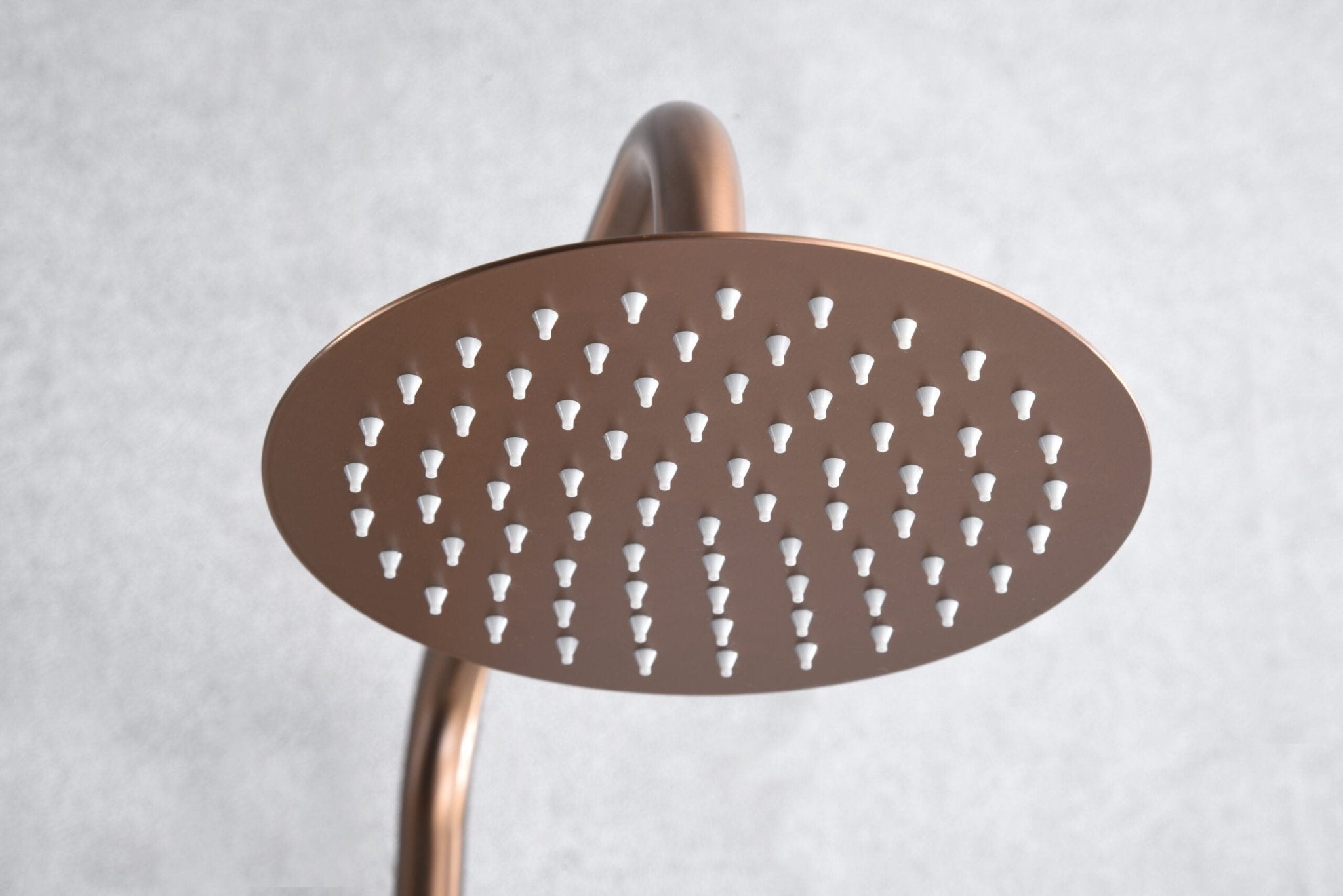 Imex - Conjunto ducha termostático Line oro rosa cepillado - BricoandPool