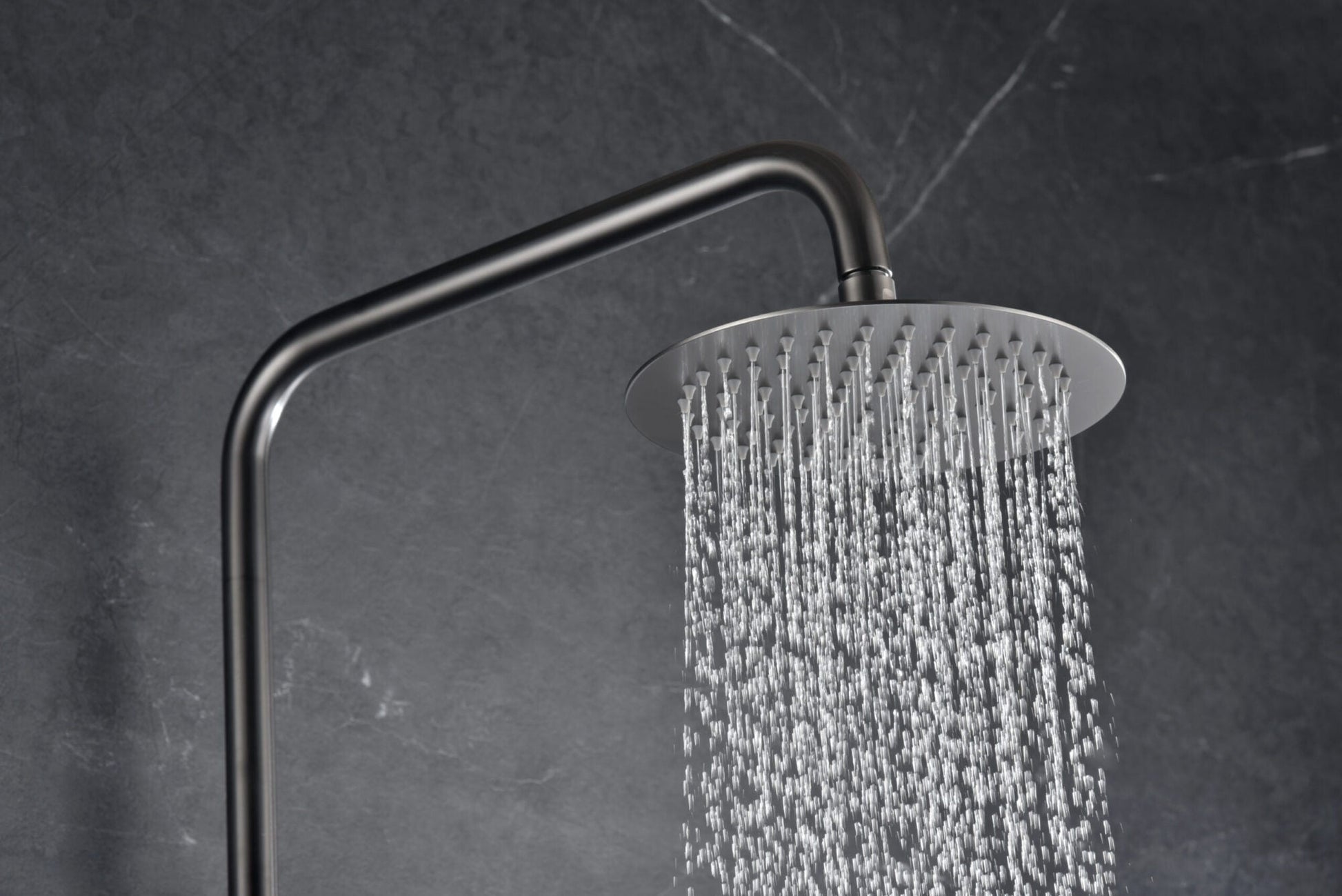 Imex - Conjunto ducha termostatico Monza black gun metal - BricoandPool