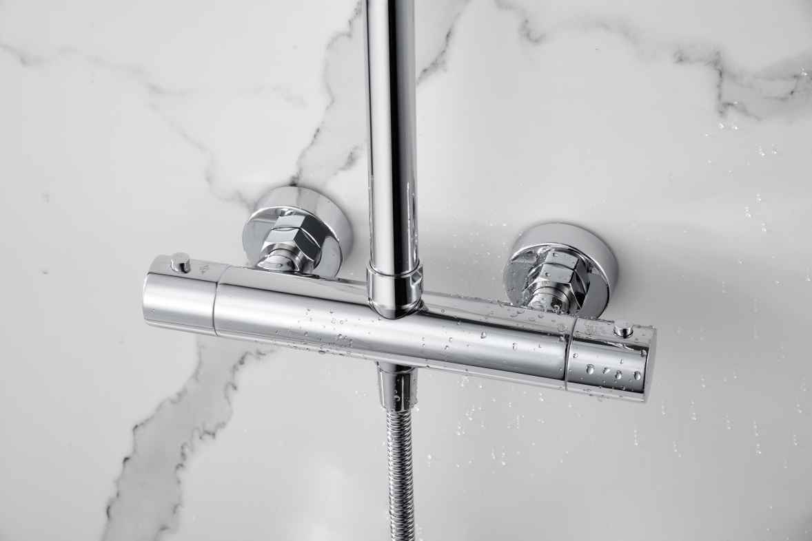 Imex - Conjunto ducha termostático Nápoles - BricoandPool