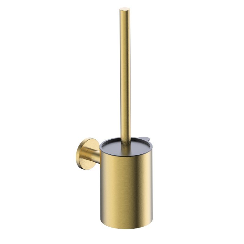 Imex - Escobillero pared Essential oro cepillado - BricoandPool