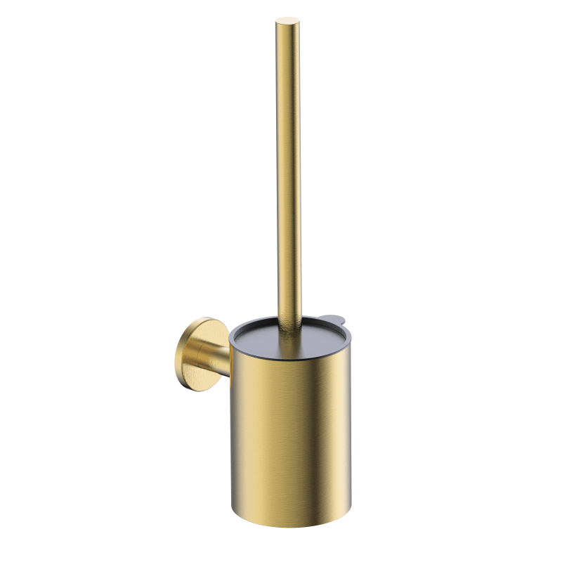 Imex - Escobillero pared Practic oro cepillado - BricoandPool