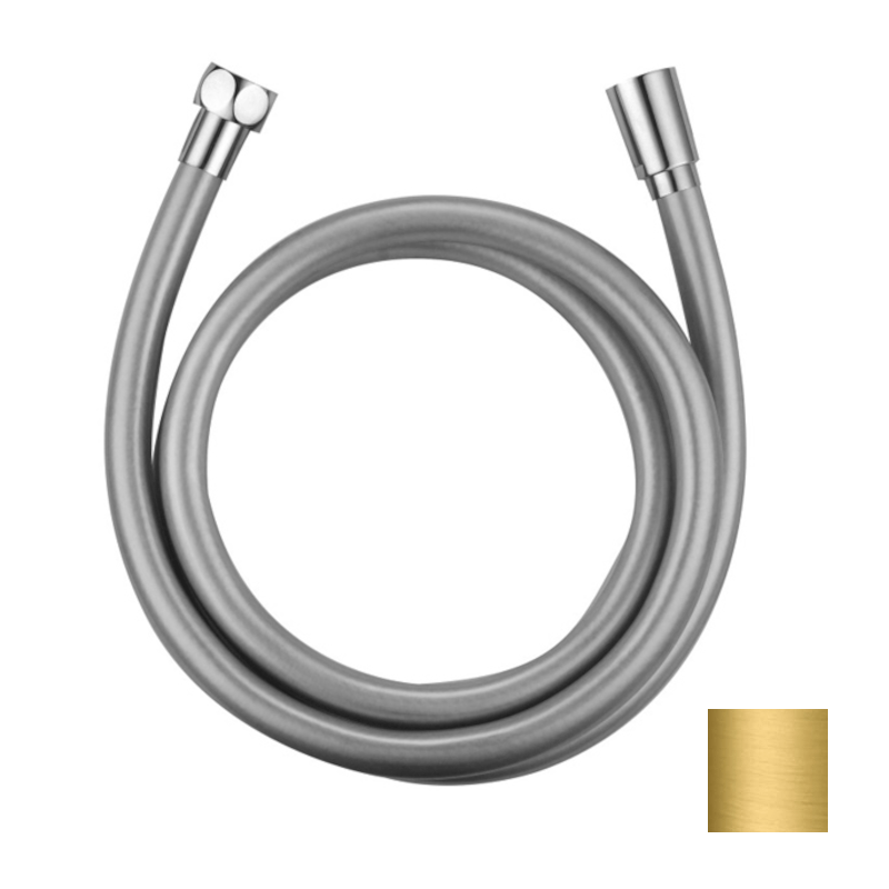 Imex - Flexo de baño/ducha PVC 180cm oro rosa cepillado - BricoandPool