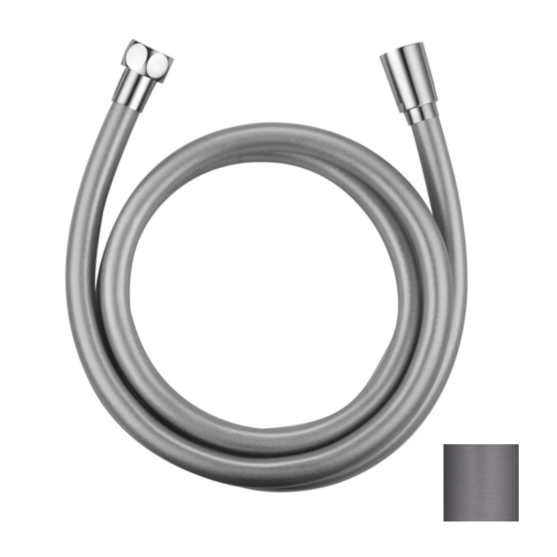 Imex - Flexo de ducha PVC 150cm black gun metal - BricoandPool