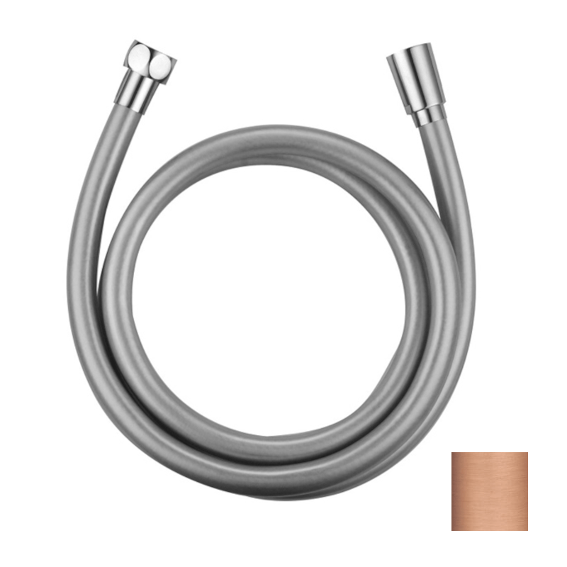 Imex - Flexo de ducha PVC 150cm oro rosa cepillado - BricoandPool