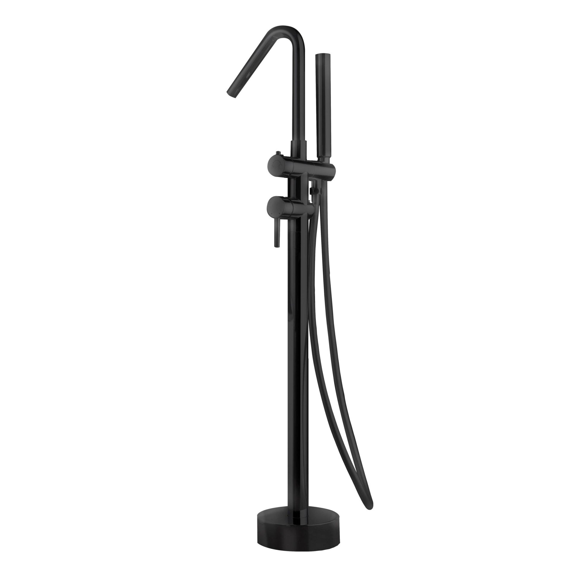 Imex - Grifería monomando exenta de bañera Córcega negro mate - BricoandPool