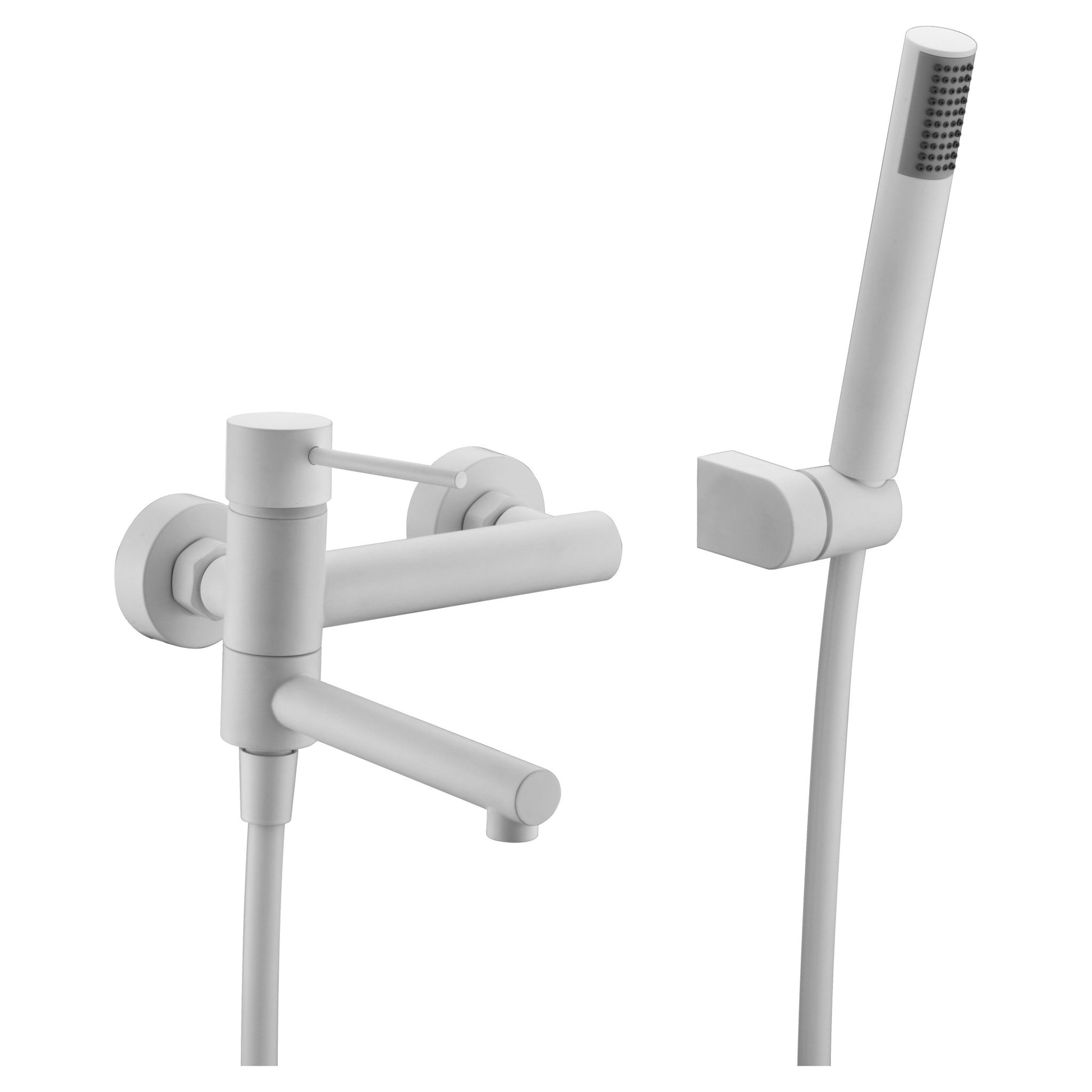 Imex - Grifo de baño/ducha Milos blanco mate - BricoandPool