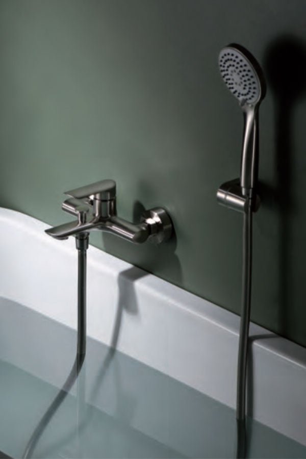 Imex - Grifo de baño/ducha Ural níquel cepillado - BricoandPool