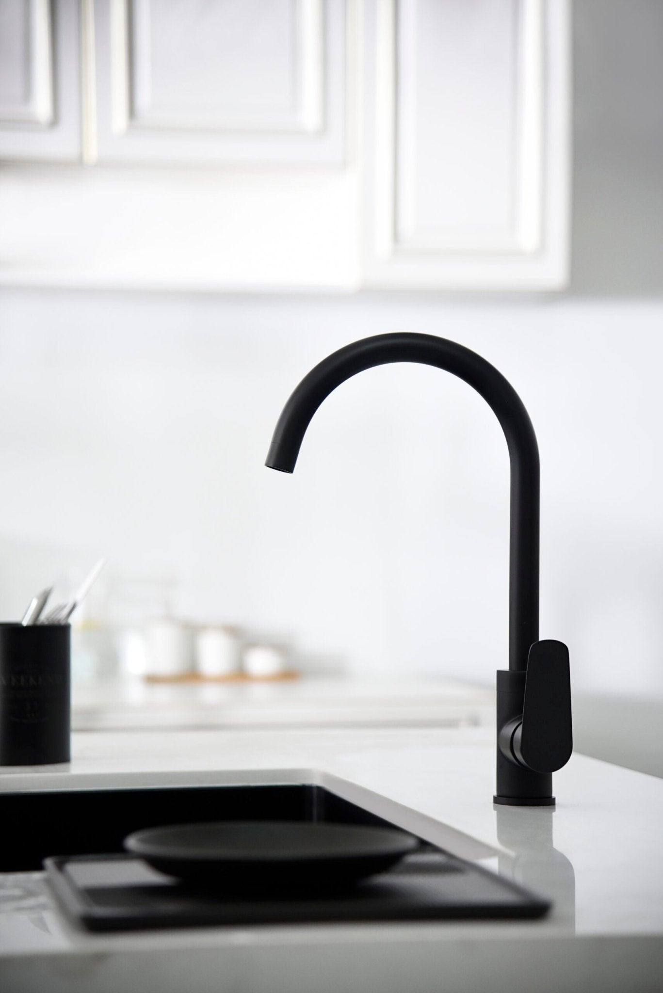 Imex - Grifo de cocina BELGICA negro mate - BricoandPool