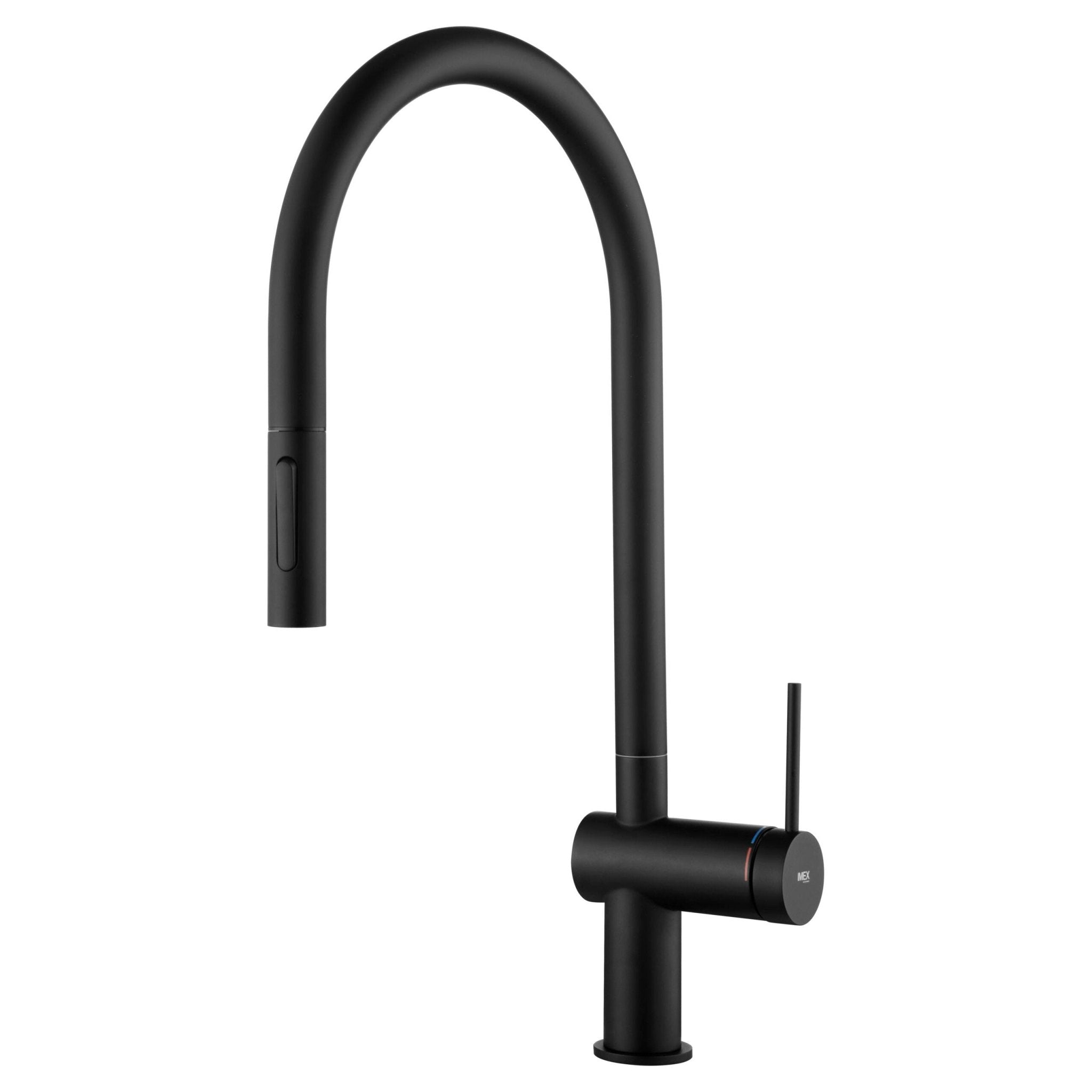 Imex - Grifo de cocina BERNA negro mate - BricoandPool