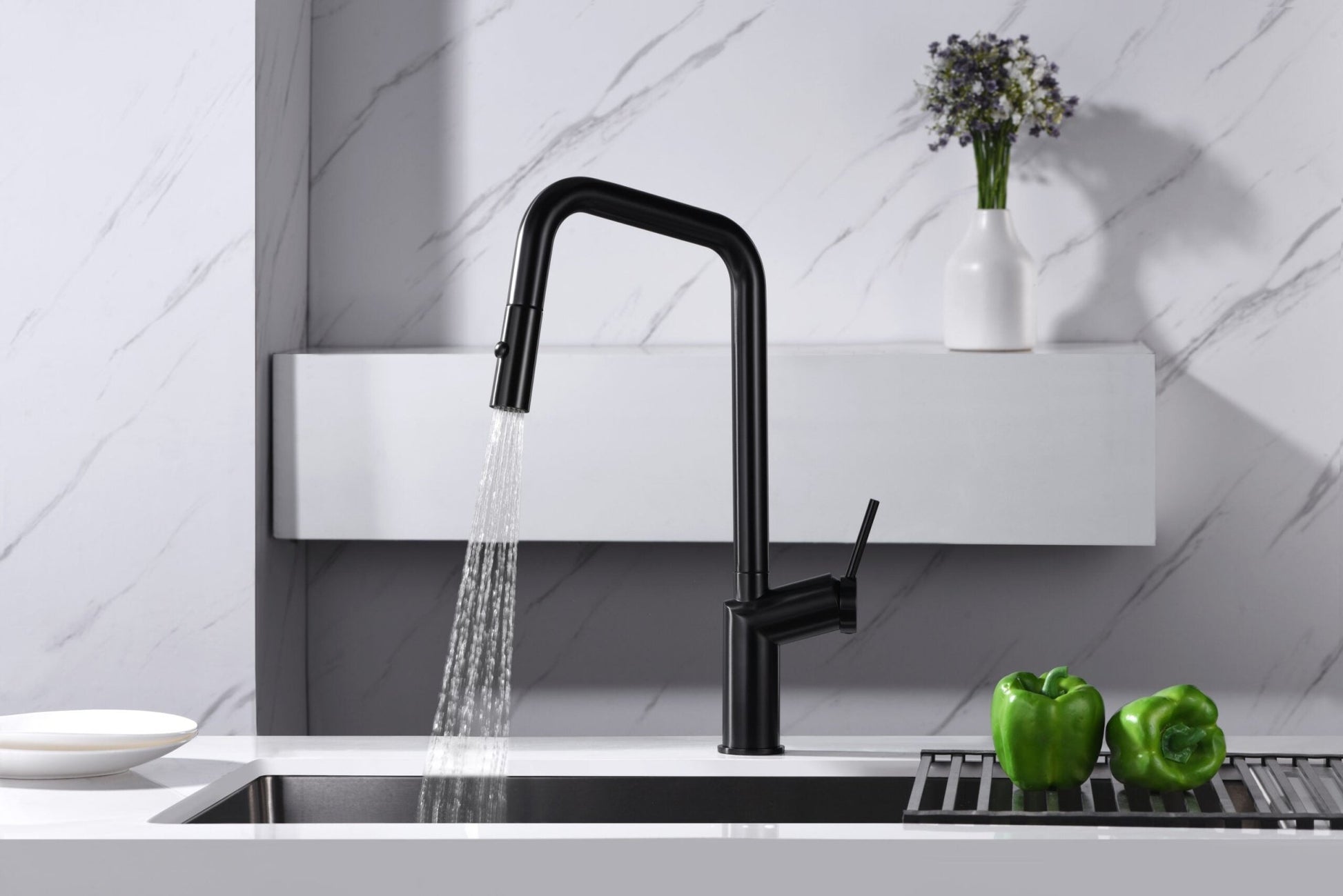 Imex - Grifo de cocina BONN black gun metal - BricoandPool