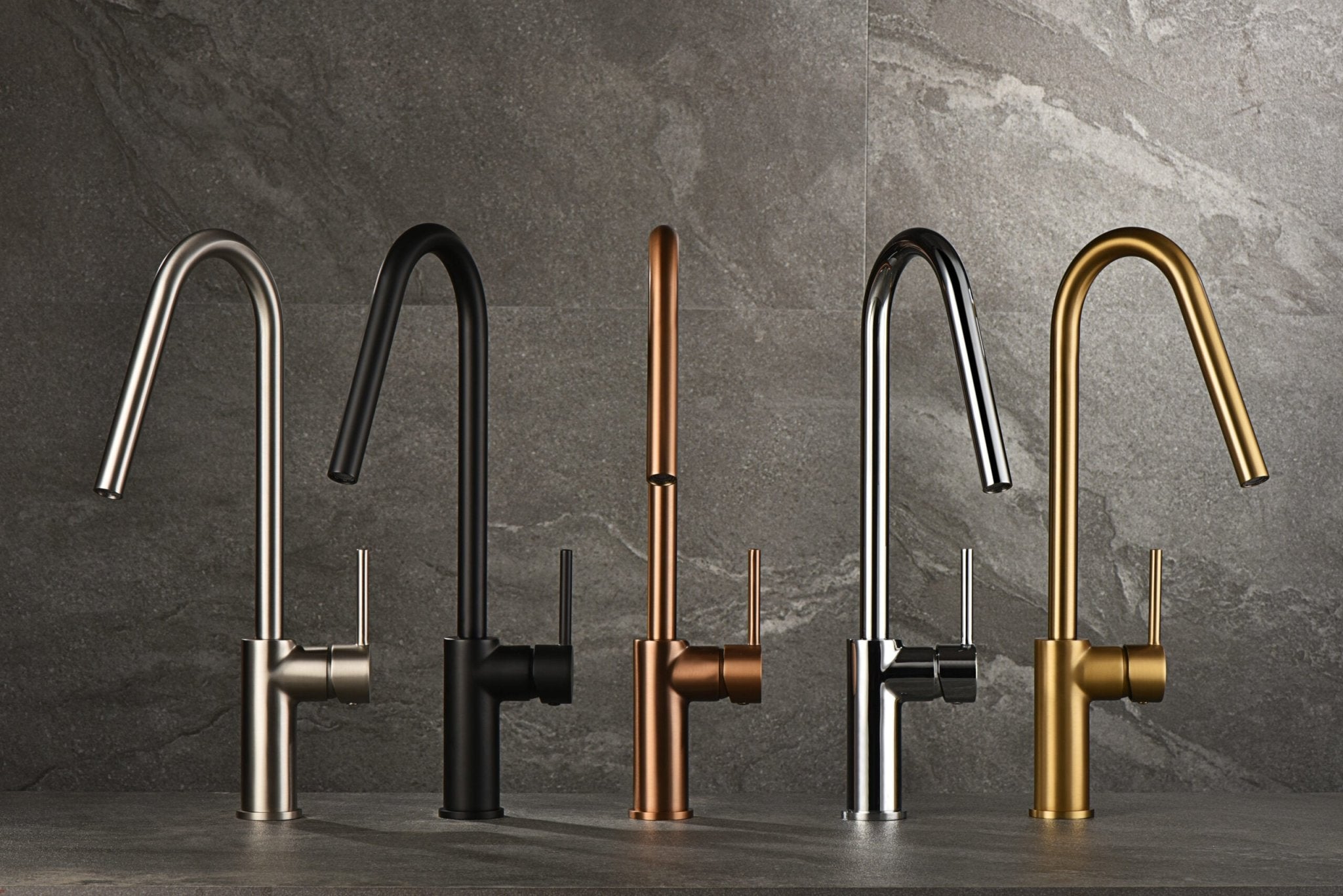 Imex - Grifo de cocina KENIA oro rosa cepillado - BricoandPool