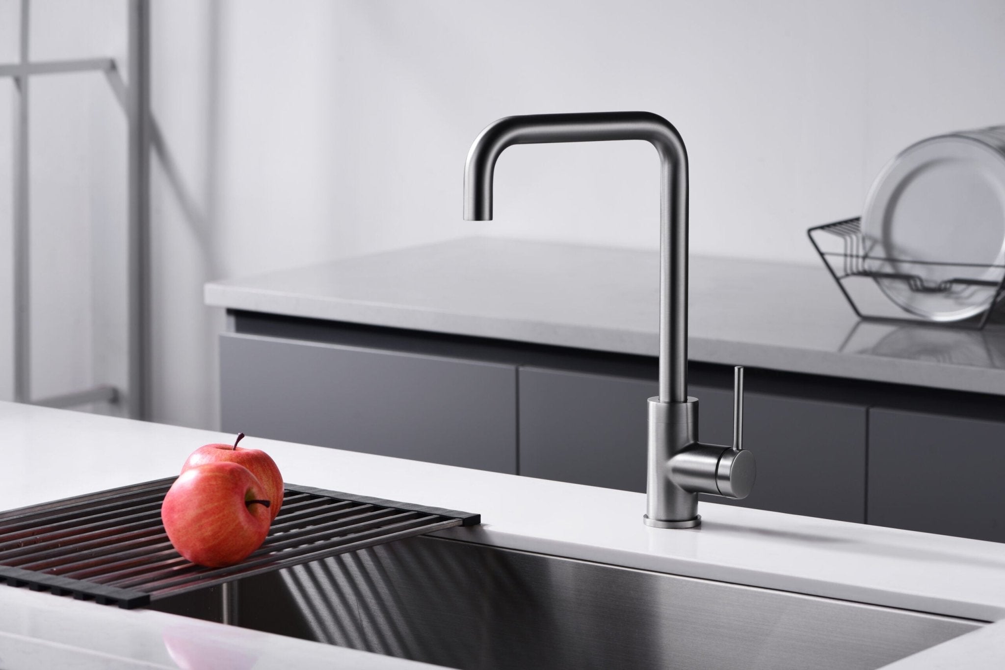 Imex - Grifo de cocina LOIRA black gun metal - BricoandPool