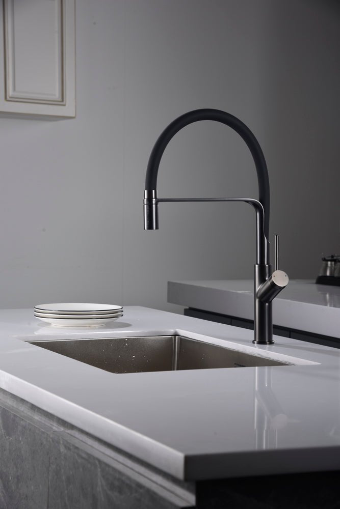 Imex - Grifo de cocina SENA black gun metal - BricoandPool