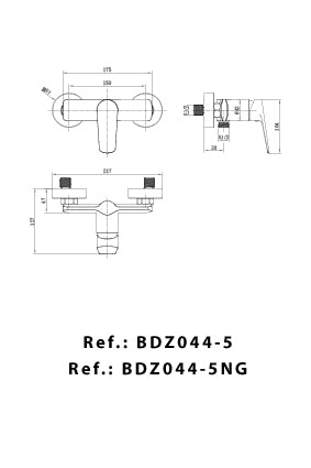 Imex - Grifo de ducha Belgica - BricoandPool