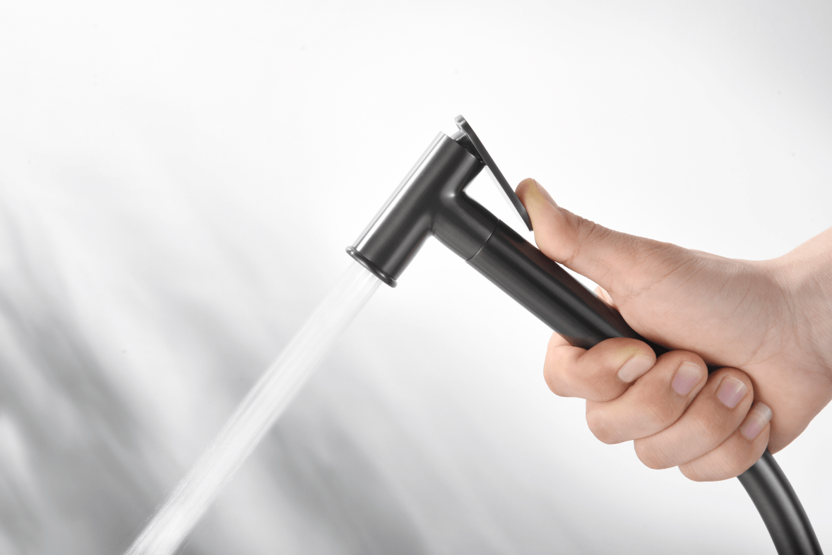 Imex - Grifo empotrado de bidé Génova black gun metal - BricoandPool