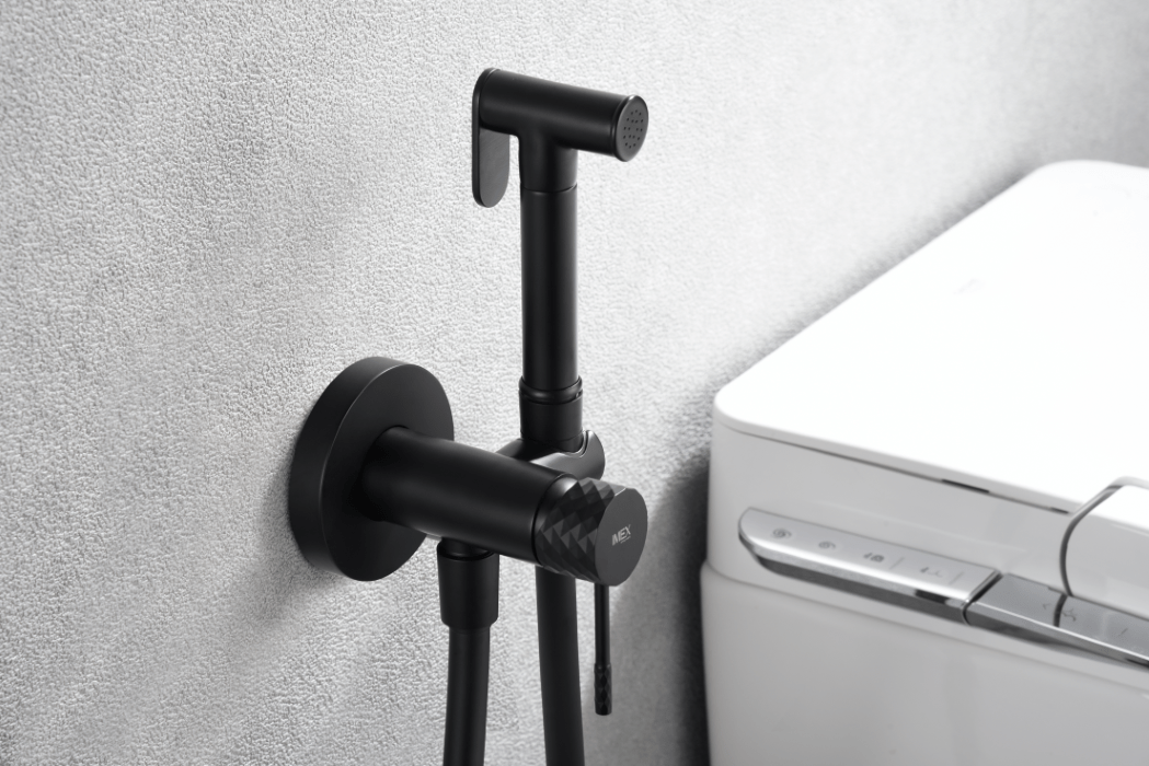 Imex - Grifo empotrado de bidé Génova negro mate - BricoandPool