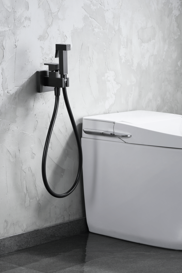 Imex - Grifo empotrado de bidé Irlanda black gun metal - BricoandPool