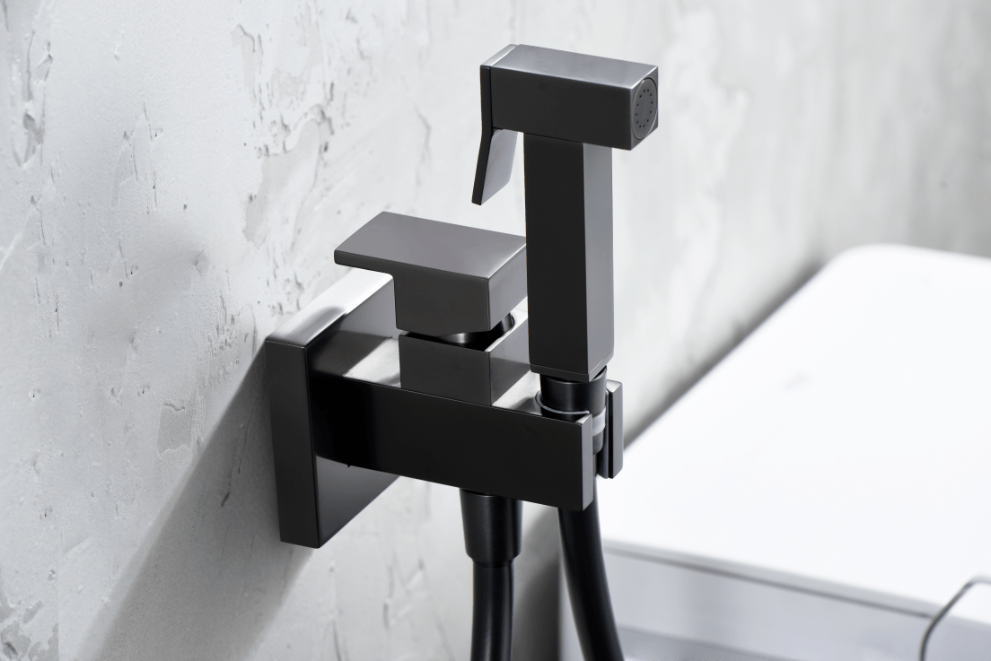 Imex - Grifo empotrado de bidé Irlanda black gun metal - BricoandPool