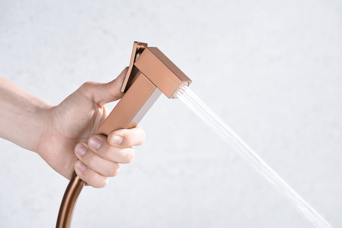 Imex - Grifo empotrado de bidé Irlanda oro rosa cepillado - BricoandPool