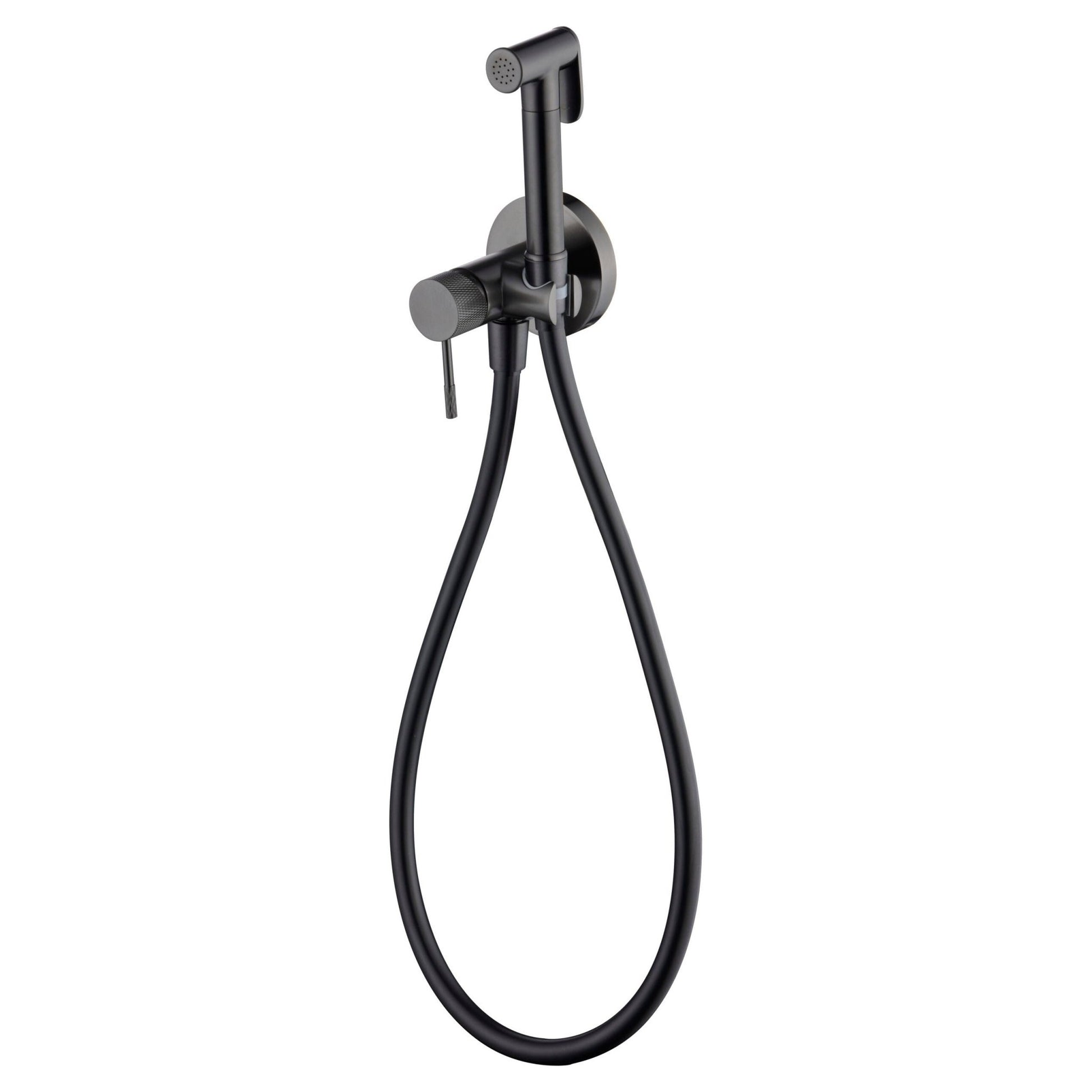 Imex - Grifo empotrado de bidé Line black gun metal - BricoandPool