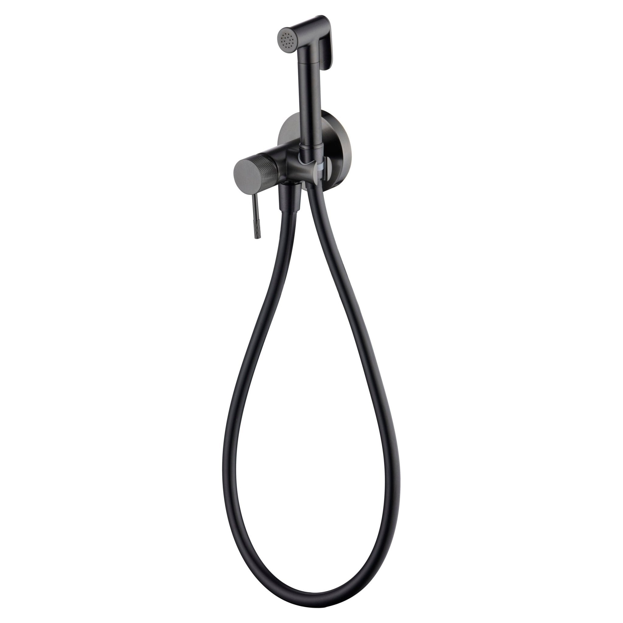 Imex - Grifo empotrado de bidé Line black gun metal - BricoandPool