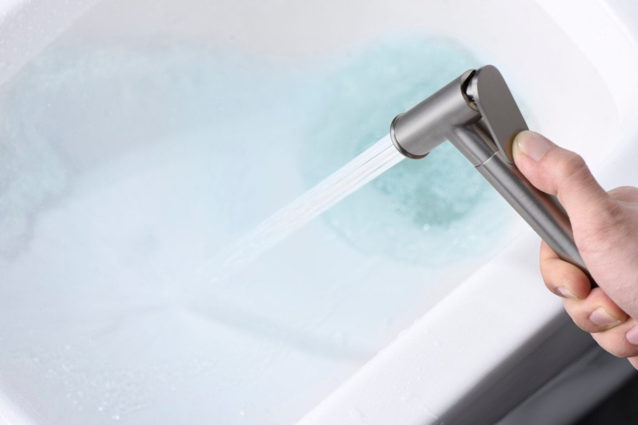 Imex - Grifo empotrado de bidé Line n’quel cepillado - BricoandPool