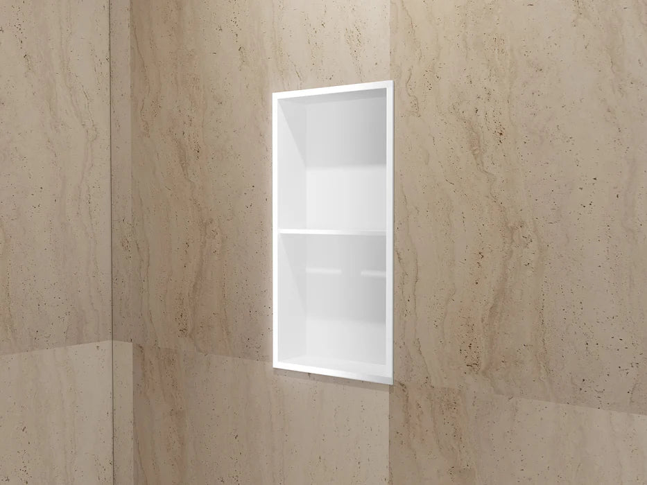 Imex - Hornacina Artic con estante blanco mate - BricoandPool