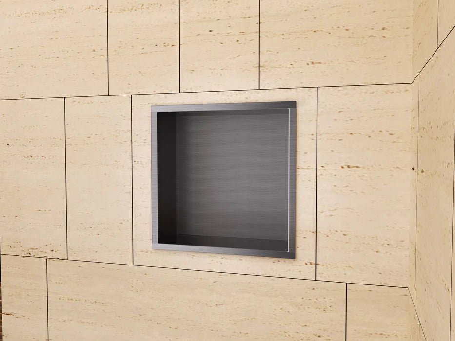 Imex - Hornacina cuadrada Atlantic black gun metal - BricoandPool