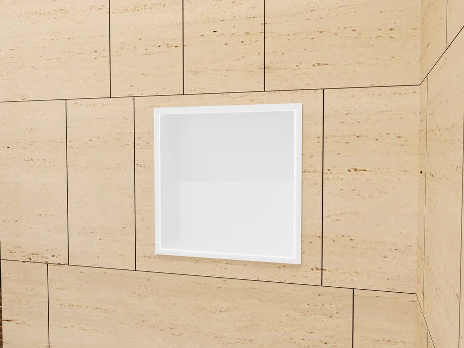 Imex - Hornacina cuadrada Atlantic blanco mate - BricoandPool
