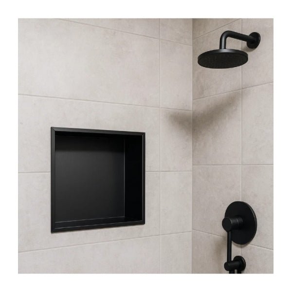 Imex - Hornacina cuadrada Atlantic negro mate - BricoandPool