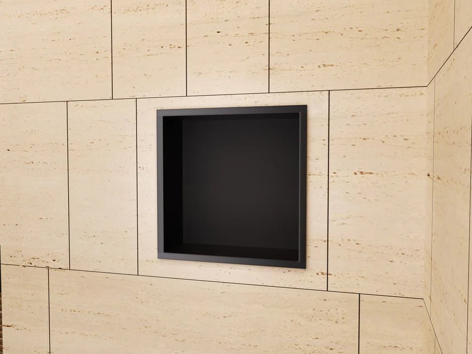 Imex - Hornacina cuadrada Atlantic negro mate - BricoandPool