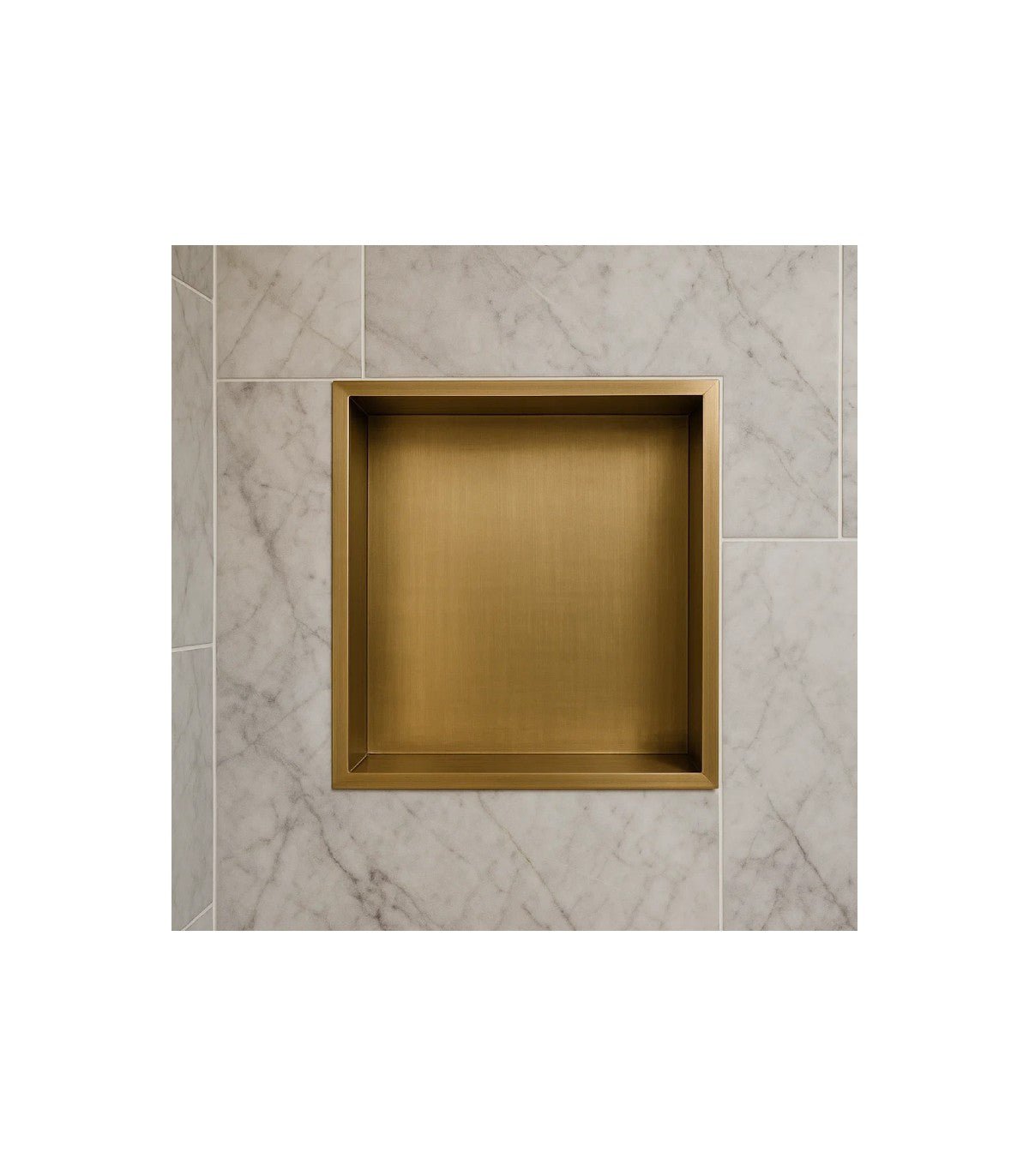 Imex - Hornacina cuadrada Atlantic oro cepillado - BricoandPool