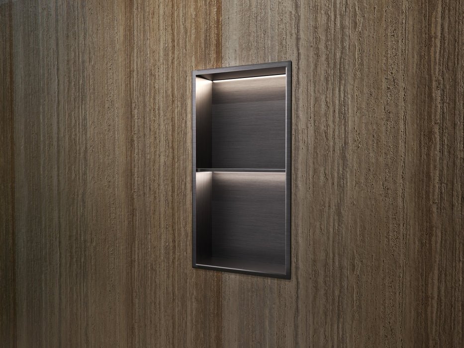 Imex - Hornacina Marshall con estante y LED black gun metal - BricoandPool