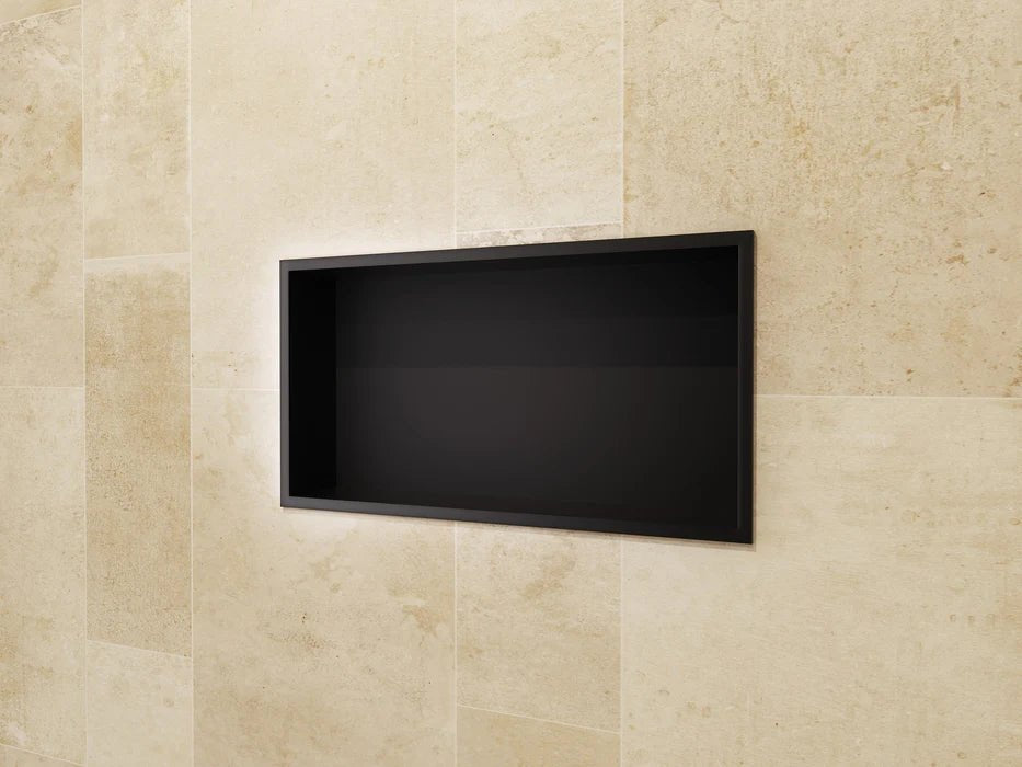 Imex - Hornacina rectangular Pacific negro mate - BricoandPool