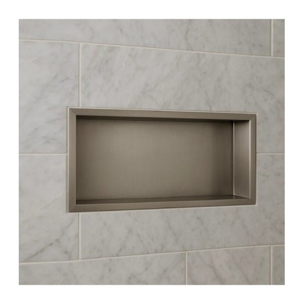 Imex - Hornacina rectangular Pacific níquel cepillado - BricoandPool