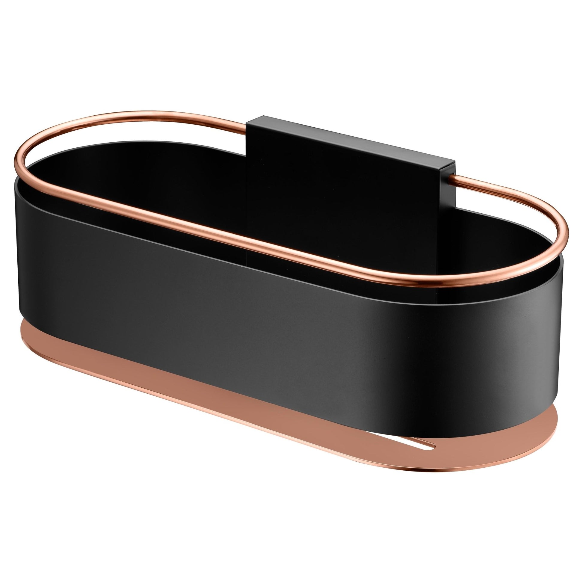 Imex - Jabonera frontal Anga negro oro rosa - BricoandPool