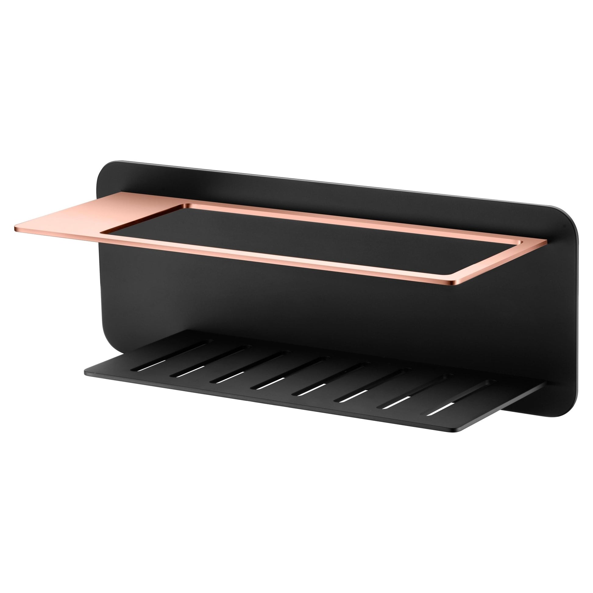 Imex - Jabonera frontal Bethari negro oro rosa - BricoandPool
