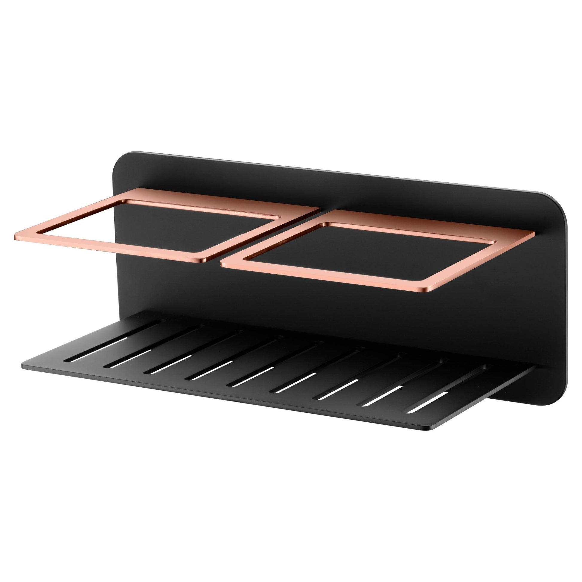 Imex - Jabonera frontal Iman negro oro rosa - BricoandPool