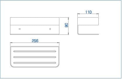 Imex - Jabonera frontal Mayura cromo - BricoandPool