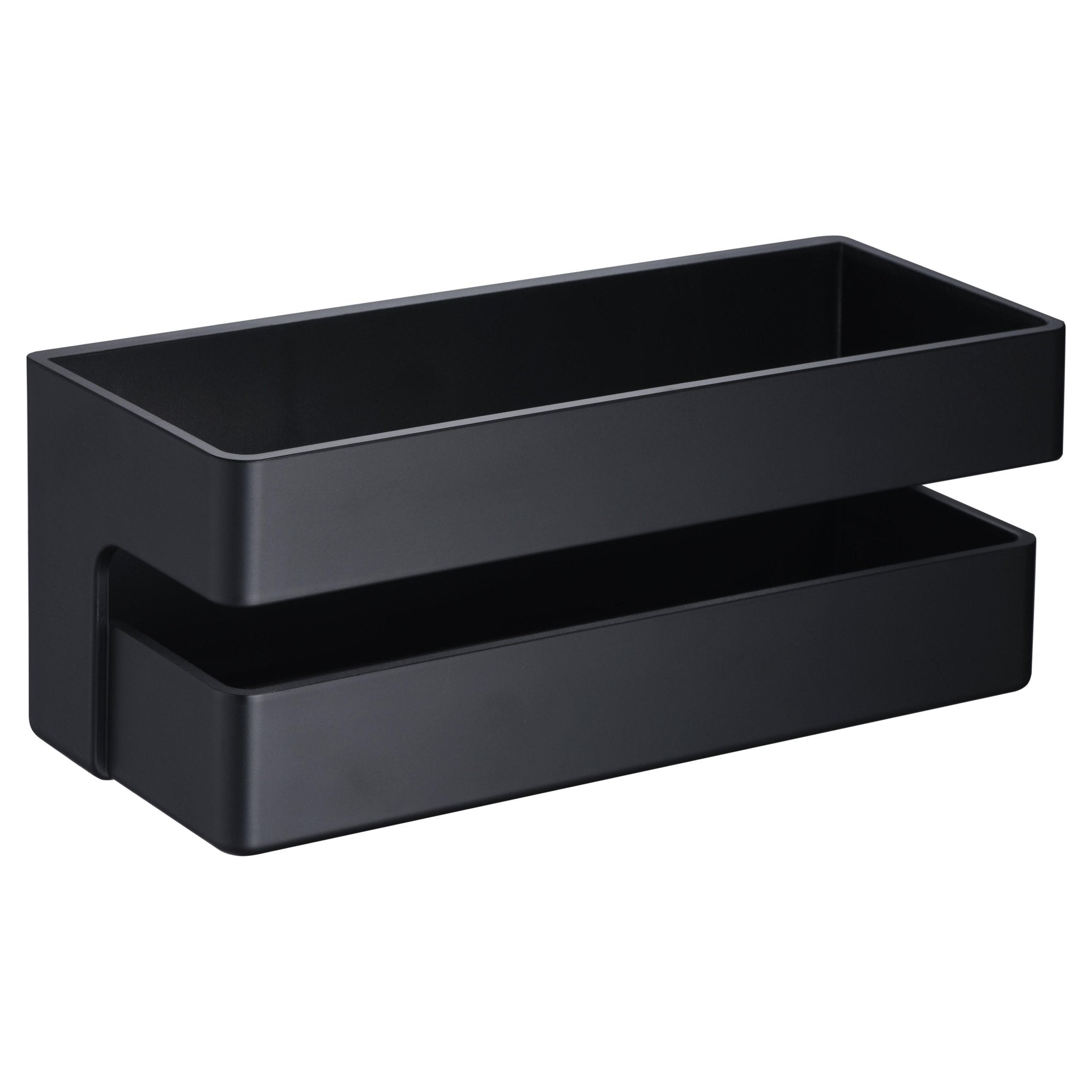Imex - Jabonera frontal negro mate - BricoandPool