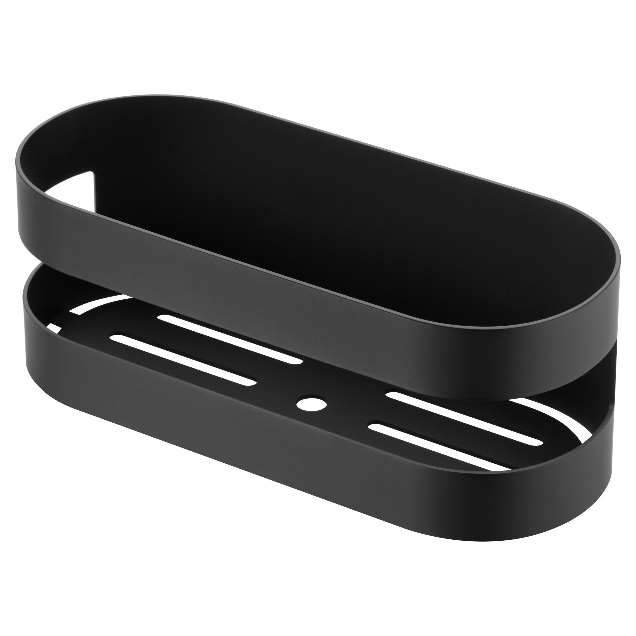 Imex - Jabonera frontal Nirmala negro mate - BricoandPool